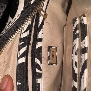 Guess Monochrome Animal Print Wallet